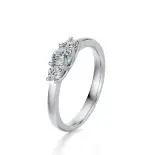 Pierścionek z diamentami białe złoto AJPZ_053